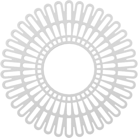 Ekena Millwork Cornelius Architectural Grade PVC Pierced Ceiling Medallion, 24"OD x 8 7/8"ID x 3/4"P, Unfinished CMPP24CR